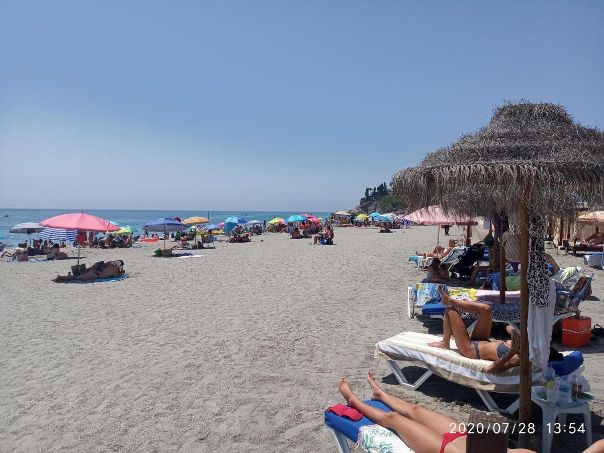 Nerja 1ª Linea De Playa De Burriana , Terraza Grande Al Mar Apartment Екстериор снимка